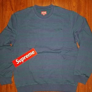 supreme dash stripe crewneck